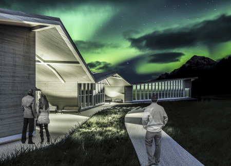 Charred Wooden Shingles and Green Roof Integration in a Multi-Functional Community Center  