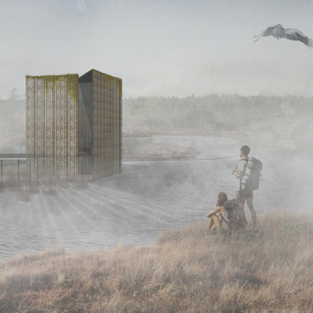 Birch Cladding and Passive Solar Design Enhancing Ecological Engagement in a Visitor Center  
