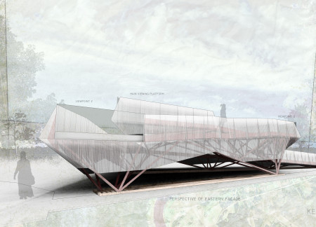 Observation Tower Utilizing Galvanized Steel and Sustainable Wood for Enhanced Nature Engagement  