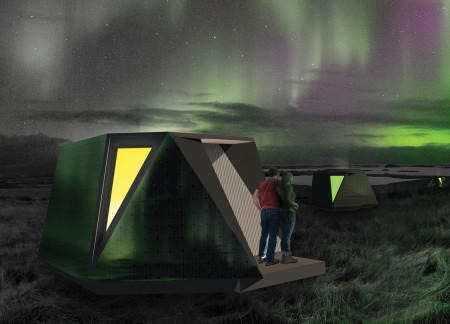 Charred Wood Shingles and Eco GreenCoat Steel Elevate Sustainable Lodging Amidst Icelandic Landscapes  