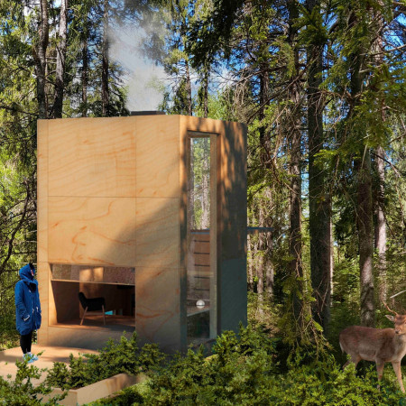 Charred Wooden Shingles And Sustainable Timber Create A Reflective Retreat In The Forest