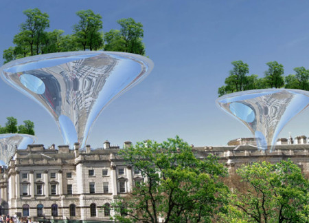 Elevated Living Spaces With Green Roofs and Reflective Surfaces In Urban Context  