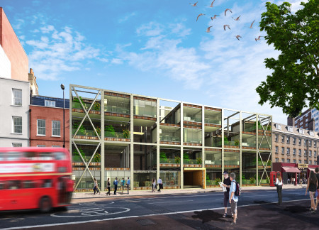 Plywood Volumes and Rusty Steel Enhance Flexible Urban Living