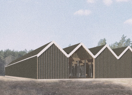 Charred Wooden Shingles Embrace Nature in Sustainable Visitor Center Design