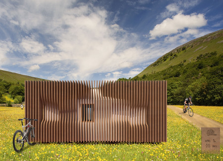 Charred Wooden Shingles and Cross-Laminated Timber Panels Create Cozy Rest Cabins Along the Scenic Route 