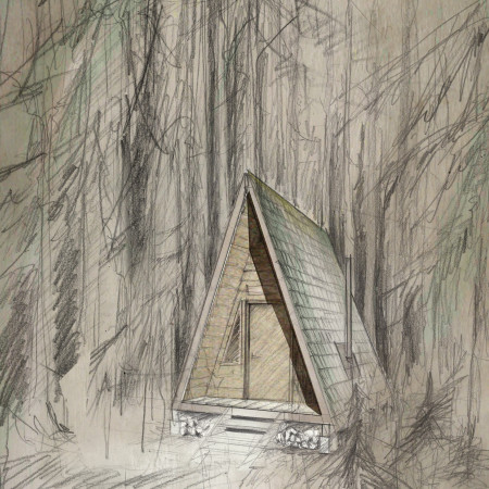 Elevated Sanctuary Crafted From Spruce Shingles in a Tranquil Forest Setting  