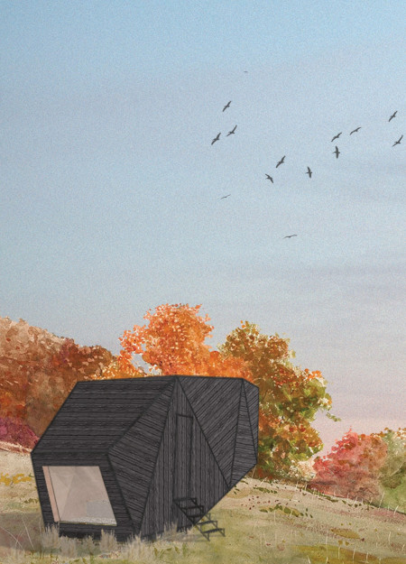 Charred Timber Retreat Embracing Natural Light and Scenic Views in a Sustainable Design