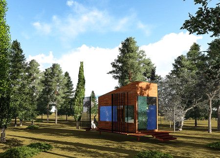Charred Wooden Cladding and Cross-Laminated Timber Panels Form a Sustainable Yoga Retreat
