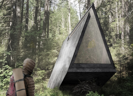 Floating Structures Crafted From Cross-Laminated Timber Panels Surrounded By Nature's Serenity