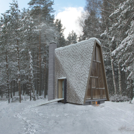 Asymmetrical Timber Retreat With Hydronic Heating and Expansive Forest Views