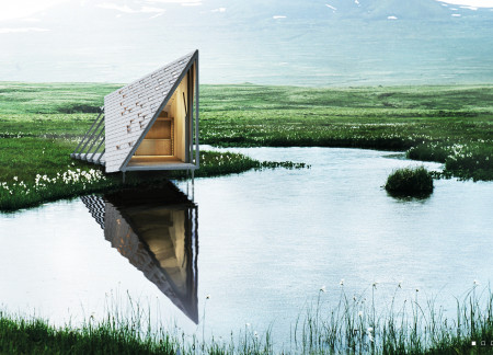 Cross-Laminated Timber Shelters With Eco-Friendly Features Along Cycling Routes