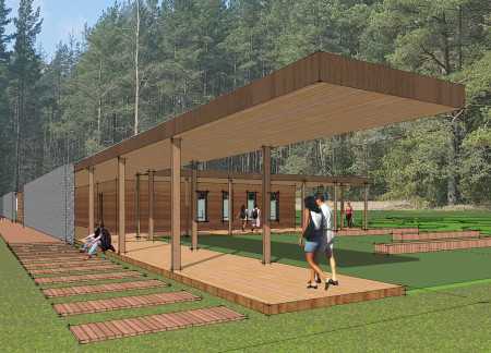 Rammed Earth Walls and Solar Glass Bring Life to a Sustainable Visitor Center
