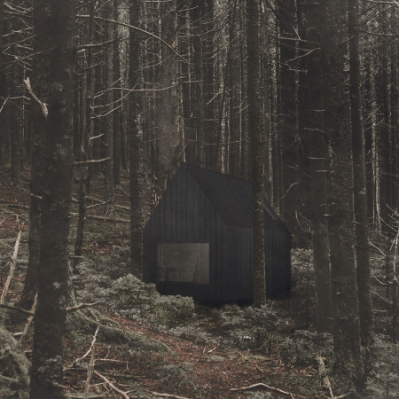 Cross-Laminated Timber Retreat Featuring Charred Wooden Shingles In A Forest Setting