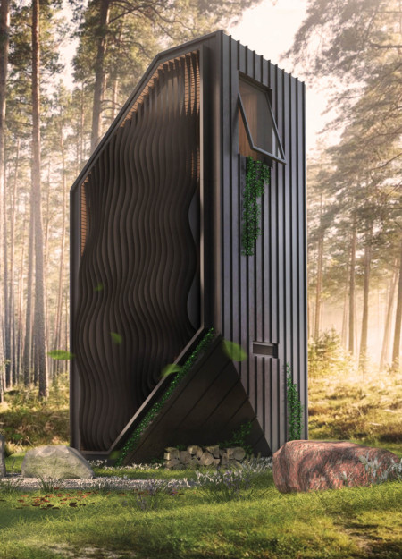 Phytowall Integration and Low-E Glazing in a Multilevel Timber Retreat Emphasizing Environmental Harmony