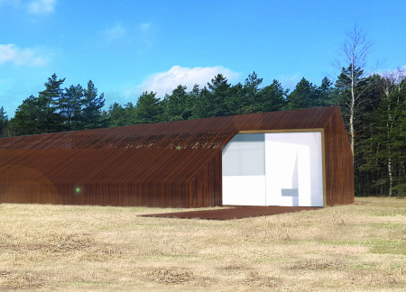 Cascading Roofs and Reclaimed Wood Create a Versatile Community Center Focused on Sustainability