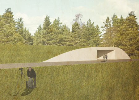 Biophilic Spaces Enhanced by Misting Systems and Earth-Sheltered Concrete Forms  