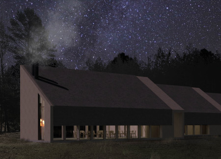 Thatched Roof Retreat Featuring Timber Cladding and Straw Insulation in a Natural Setting