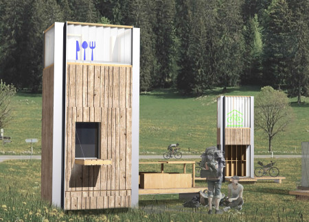 Elevated Canopy Huts Crafted from Sustainable Timber and Steel in the Heart of the Dolomites