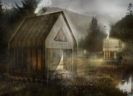 Charred Wooden Shingles and Cross-Laminated Timber Panels Create a Thoughtful Retreat Embedded in Nature
