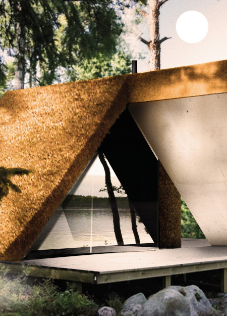 Charred Wooden Shingles and Bamboo Facade Create A Sustainable Retreat for Reflection
