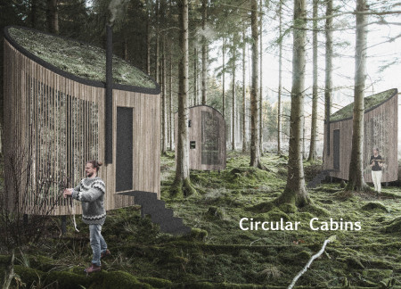 Community hub featuring cross-laminated timber and charred wood shingles for sustainable engagement  