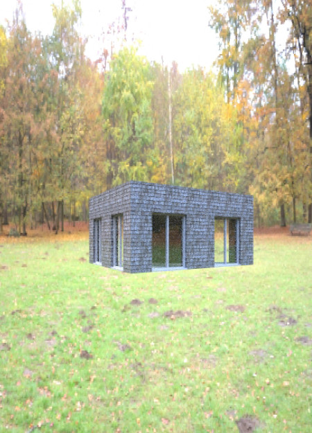 Community Pavilion Crafted with Charred Wooden Shingles and Sustainable Straw Insulation  