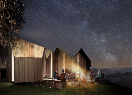 Charred Shingles and Corten Steel Uniting Flexible Living Spaces in the Alpine Landscape