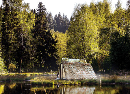 Meditation Retreat Emphasizing Sustainable Design with Cross-Laminated Timber and Thatch Roofing  