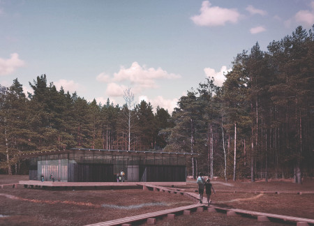 Glulam and ETFE Pavilion Integrating Natural Landscapes for Educational Engagement