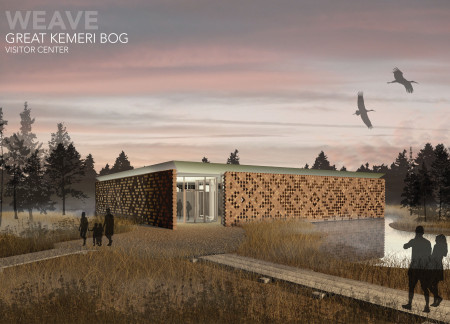 Charred Wooden Shingles and Local Craftsmanship Define A Community Space Nestled in a Unique Ecosystem