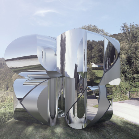 Reflective Stainless Steel Modules Along The EuroVelo Cycle Path