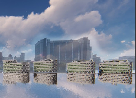 Bio-Composite Modular Units Shaped for Urban Wellness and Community Integration