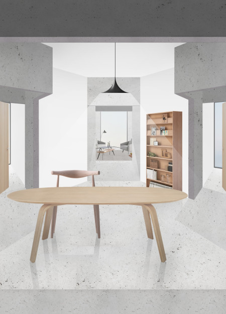 Shared Corners Enhanced by Reinforced Concrete and Flexible Spaces in Affordable Urban Living