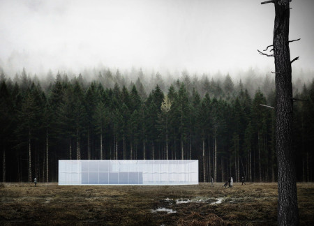 Textile Membrane Canopy Merging With Forest Pathways in a Visitor Center Designed for Ecological Engagement