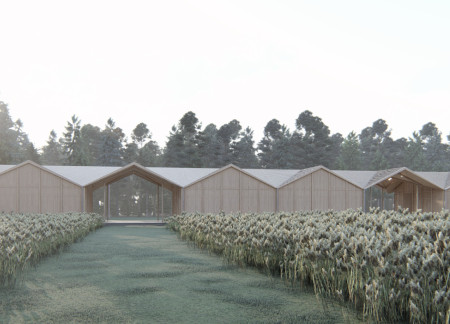 Vaulted Roofs and Larch Cladding Enhance Visitor Engagement in Nature Center  