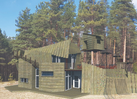 Elevated Canopy Walkways Featured in Sustainable Timber Visitor Center  