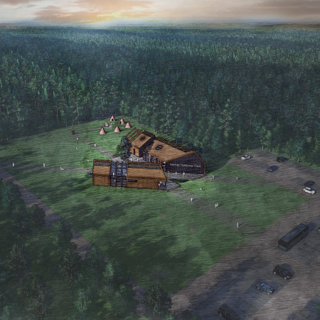 Thatch-Enhanced Visitor Centre Embracing Ecological Awareness with Natural Materials
