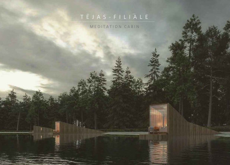Elevated Serenity Crafted from Natural Timber and Thermal Insulation for Meditative Reflection