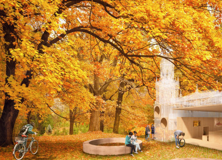 Cross-Laminated Timber Shelters Featuring Charred Wood Accents Along European Cycling Route