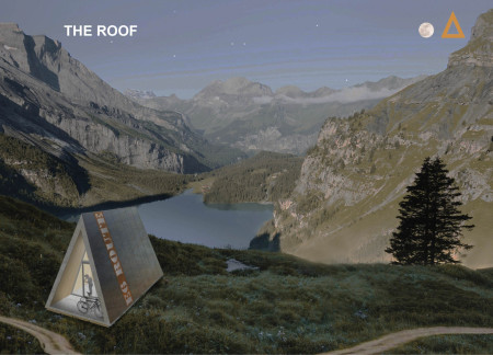 Triangular Shelter Crafted from Concrete and Wood Embracing Alpine Views  