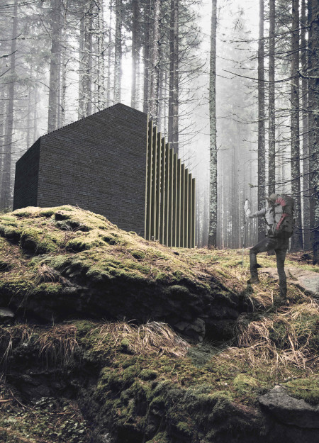 Charred Wooden Shingles and Cross-Laminated Timber Create Tranquil Meditation Retreat