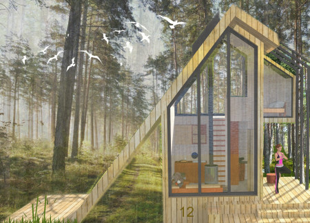 Cross-Laminated Timber Cabins With Integrated Rainwater Systems For Mindful Retreats  
