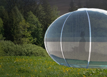 Translucent Panels and Elevated Spaces in a Sustainable Meditation Retreat  