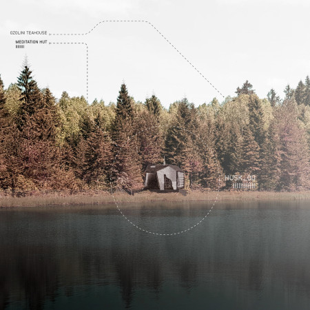 Porous Membrane Structure Nestled in Timber Woodland for Mindfulness Retreat