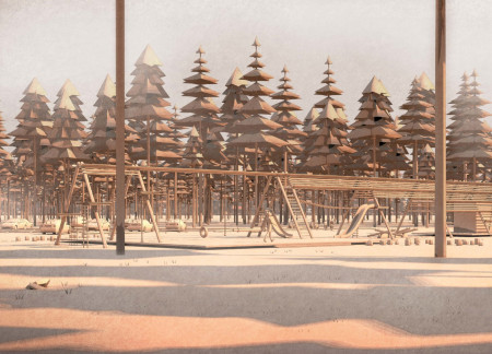 Visitor Centre featuring Prefabricated Insulated Panels and Local Timber in a Preserved Wetland Environment