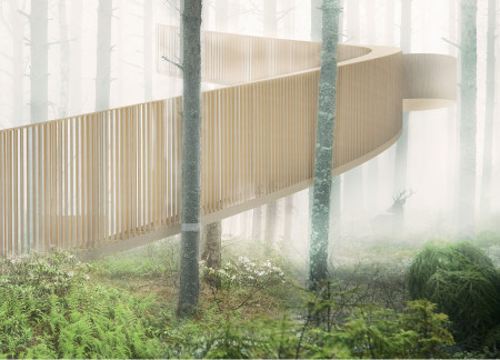 Charred Wooden Shingles and Reclaimed Wood Create a Sustainable Community Hub