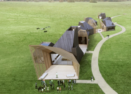 Charred Wooden Shingles and Cross-Laminated Timber Create Inspiring Communal Huts in Latvia