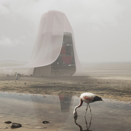 Fluidly Shaped Observation Tower Featuring ETFE Membrane and Sustainable Wood Integration