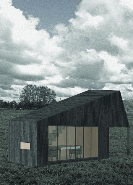 Charred Wooden Shingles and Cross-Laminated Timber Enfold a Tranquil Artistic Retreat