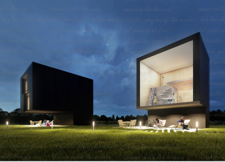 Charred Wooden Shingles and Natural Ventilation Define a Multifunctional Urban Space  